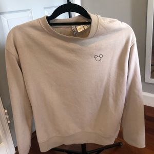Sweater with mickey logo H&m